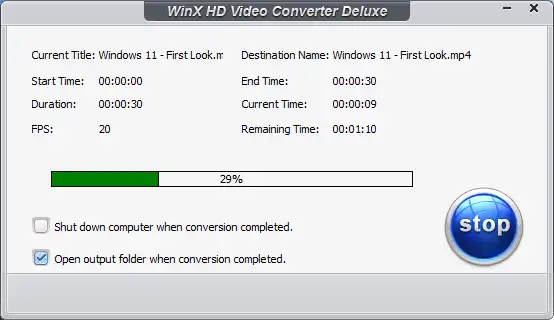 WinX HD Video Converter Deluxe 7