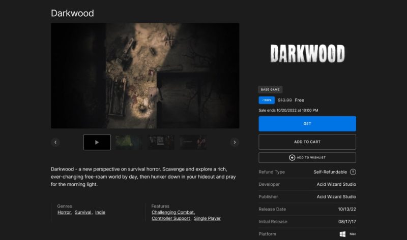 Tải miễn phí game Darkwood