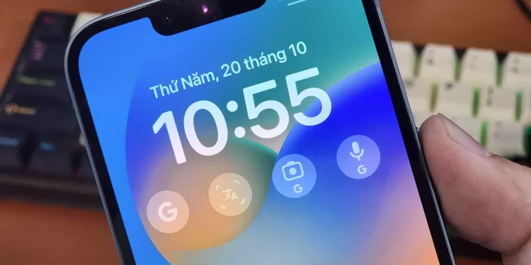 Cách thêm Google Ống kính vào màn hình khoá iPhone