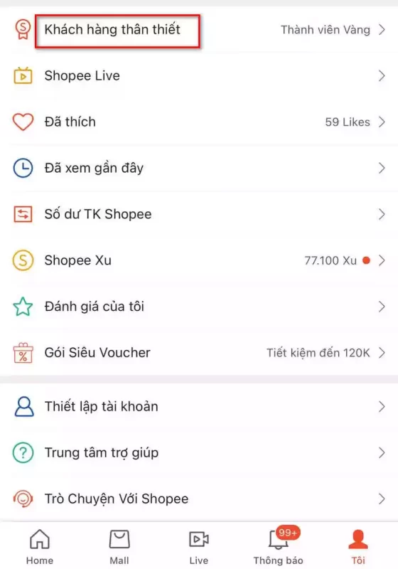 Cách để xem bạn đã mua bao nhiêu trên Shopee