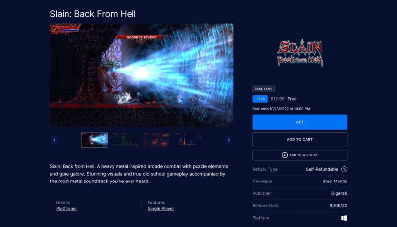 Tải miễn phí game Slain: Back from Hell