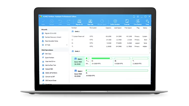 Cách sử dụng AOMEI Partition Assistant Professional miễn phí trong 1 năm