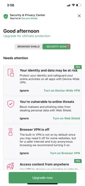 Cách sử dụng Avast Secure Browser trên iOS, Android 1
