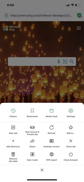 Cách sử dụng Avast Secure Browser trên iOS, Android 5