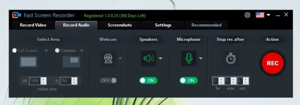 Fast Screen Recorder 11