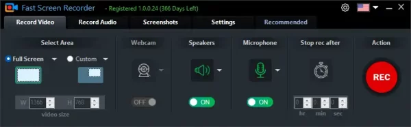 Fast Screen Recorder 7