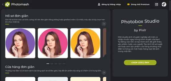 Photomash: Dịch vụ thiết kế ảnh profile, ảnh sản phẩm của Pixlr