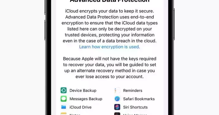 Tính năng Bảo vệ dữ liệu nâng cao (Advanced Data Protection) trên iOS là gì?