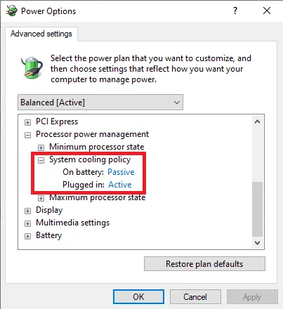 Cách ngăn máy tính xách tay Windows 11 quá nóng 3