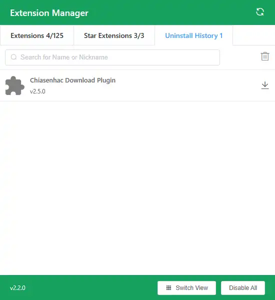 Extension Manager 3