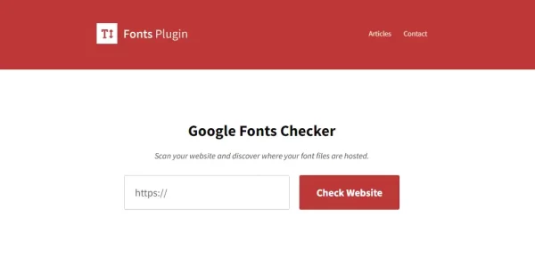 Google Fonts Checker 1