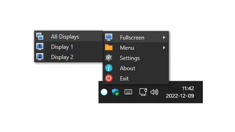 LumoTray: Tạo menu truy cập ứng dụng, thay đổi hình nền desktop tự động,…
