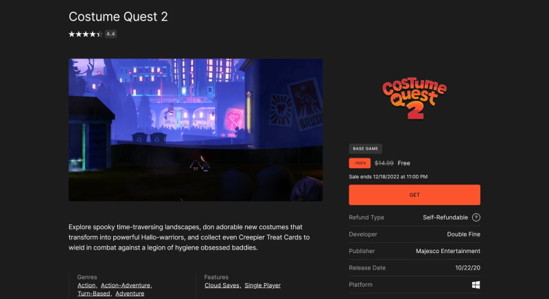 Tải miễn phí game Costume Quest 2