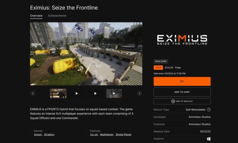 Tải miễn phí game Eximius: Seize the Frontline