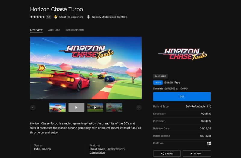 Tải miễn phí game Horizon Chase Turbo