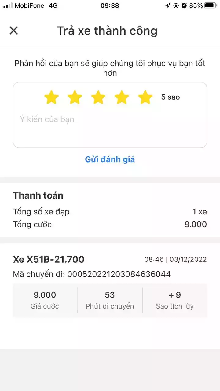 Cách thuê xe đạp TNGo