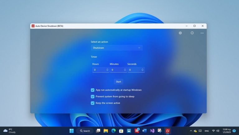 Auto Device Shutdown: Tự động tắt, khởi động lại,… máy tính Windows