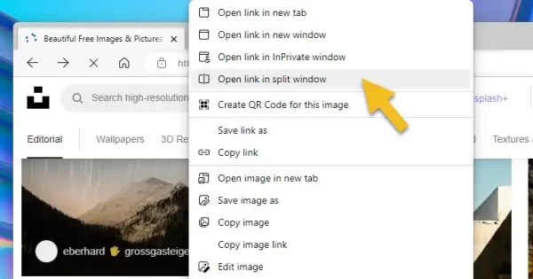 Cách sử dụng tính năng Split screen trên Microsoft Edge 4