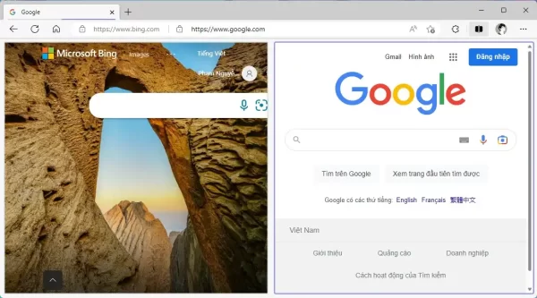 Cách sử dụng tính năng Split screen trên Microsoft Edge 5