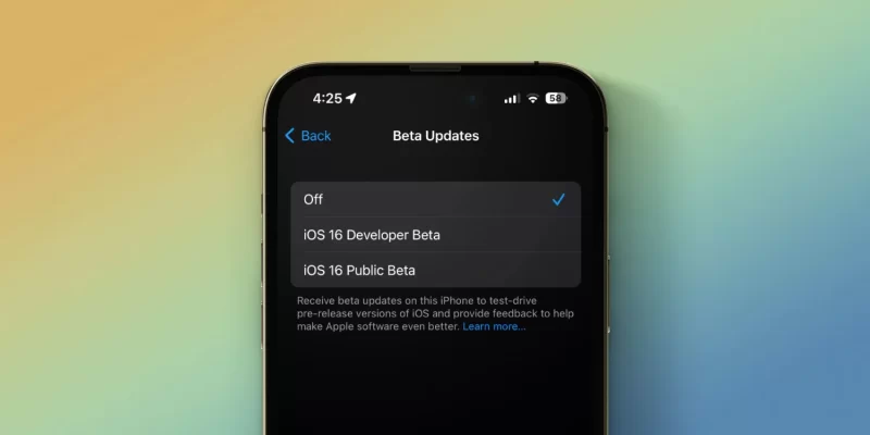 Cách bật iOS betas trực tiếp trên iPhone