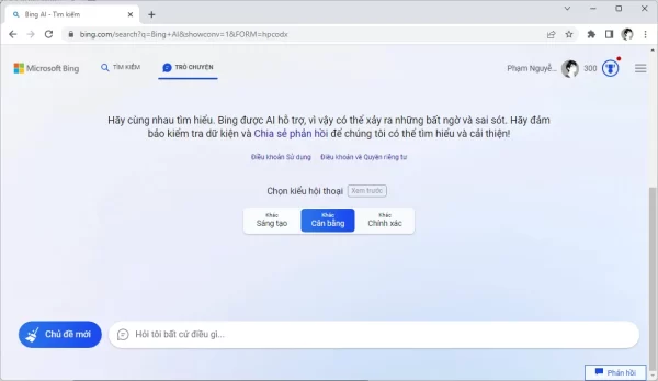 Cách sử dụng Bing Chat trên Chrome, Firefox không cần extension 5
