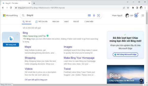 Cách sử dụng Bing Chat trên Chrome, Firefox không cần extension 9