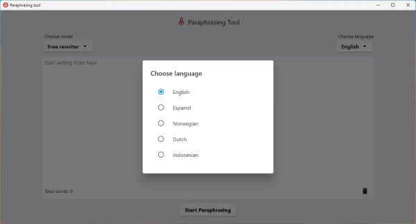 Paraphrasing Tool AI 2