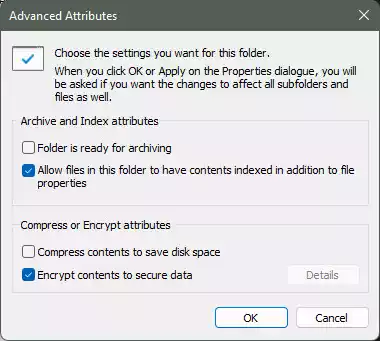 Cách đặt mật khẩu bảo vệ thư mục trên Windows 11