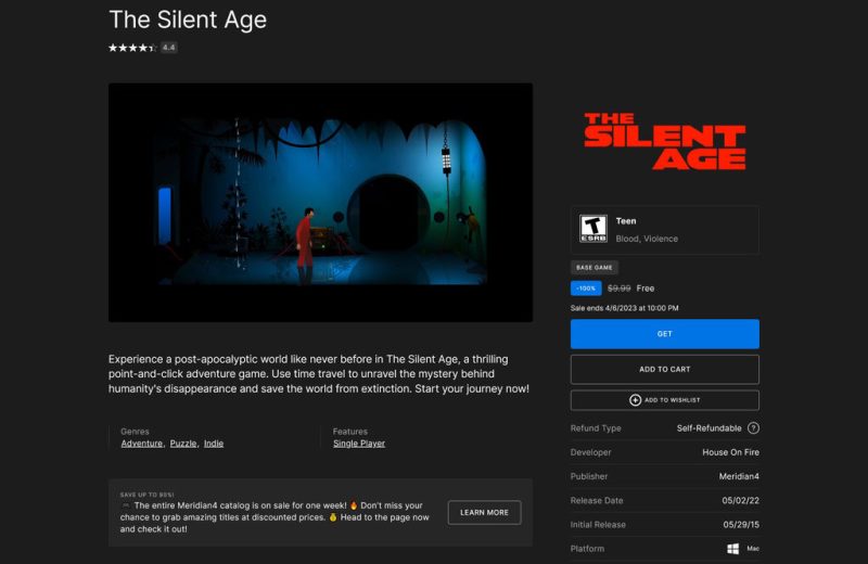 Tải miễn phí game The Silent Age