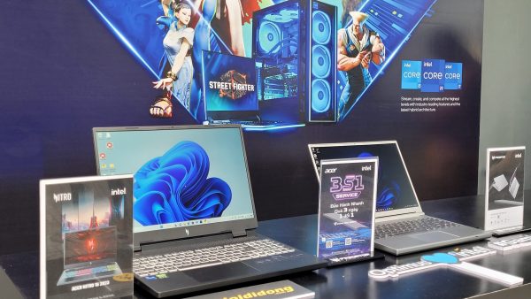 Acer giới thiệu loạt laptop sử dụng vi xử lý Intel Core thế hệ 13, hiện trưng bày tại Thế Giới Di Động