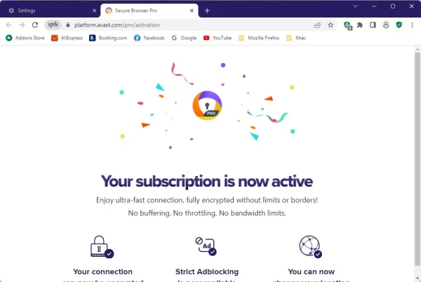 Avast Secure Browser PRO 9