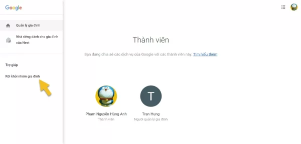 Cách rời nhóm gia đình YouTube Premium 2