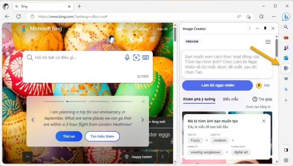 Cách sử dụng Image Creator trong Microsoft Edge 1