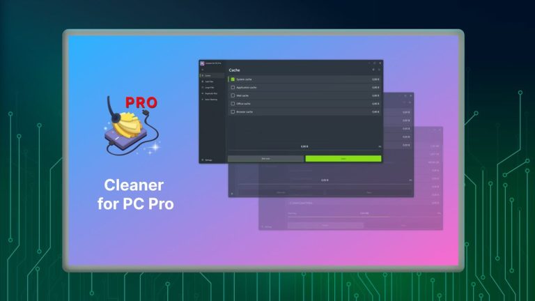 Cleaner for PC Pro: Tự động dọn dẹp file rác, bộ nhớ đệm,… cho Windows