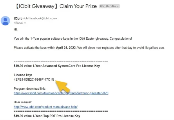 IObit 2023 Easter Giveaway 5