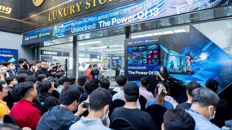 Acer giới thiệu loạt laptop sử dụng vi xử lý Intel Core thế hệ 13, hiện trưng bày tại Thế Giới Di Động