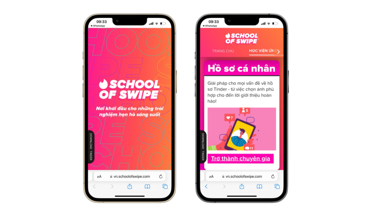 Tinder ra mắt School of Swipe