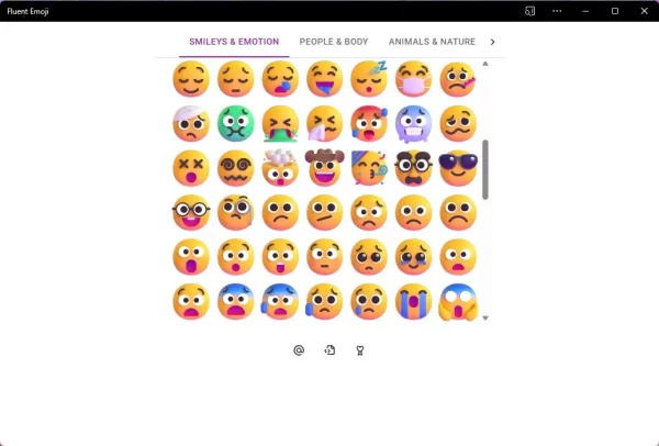 Lihat dan unduh Fluent Emoji tanpa Windows atau instalasi 1