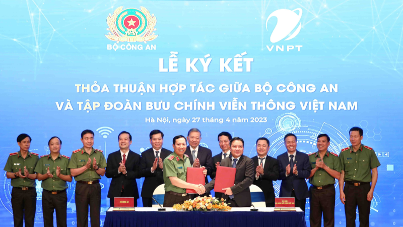 Bộ Công An và Tập đoàn VNPT ký kết thỏa thuận hợp tác