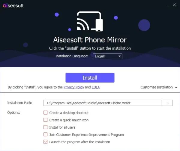 Aiseesoft Phone Mirror 3