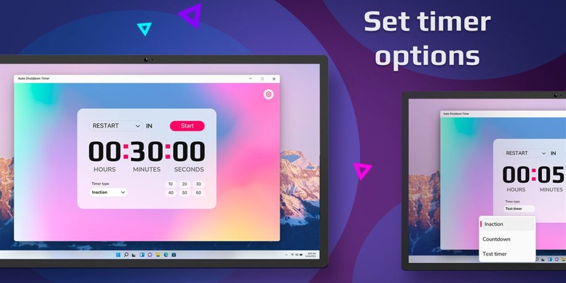 Auto Shutdown Timer - Custom Countdown: Ứng dụng Windows mới hỗ trợ tắt máy tự động