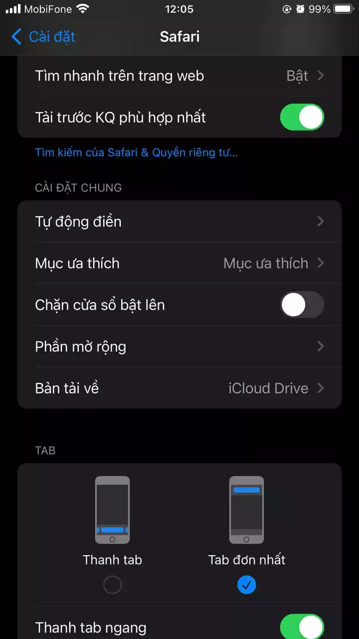 Chặn cửa sổ bật lên trên iPhone