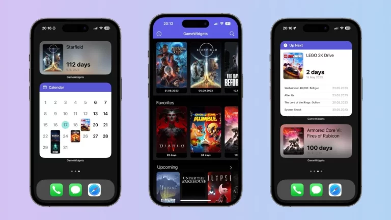 Game Widgets: Theo dõi và khám phá game mới