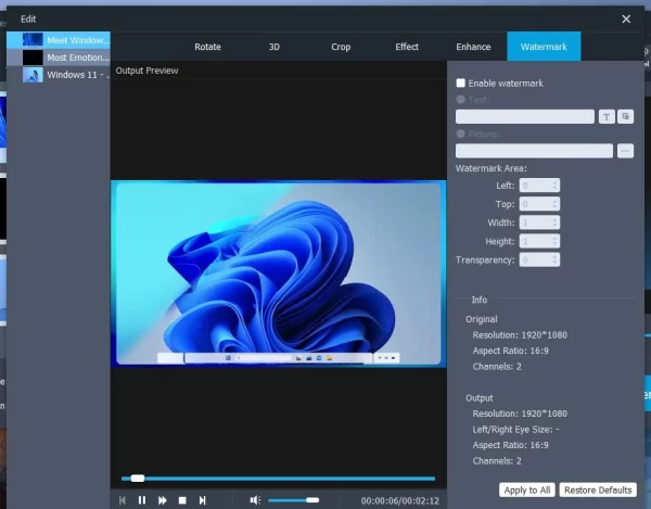 Aiseesoft Video Enhancer 8