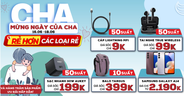 Di Động Việt khuyến mại nhân Ngày của Cha, hàng trăm suất bán chỉ từ 9 ngàn đồng