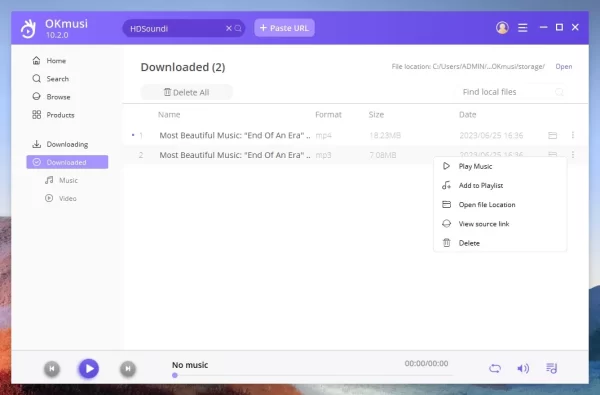 OKmusi MP3 Downloader Pro 12