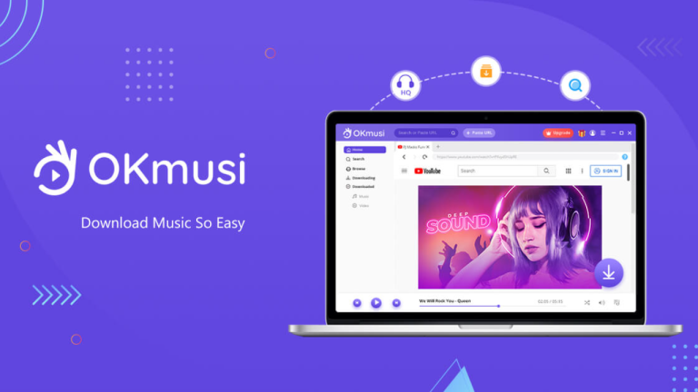 OKmusi MP3 Downloader Pro: Tải nhạc video hơn 900 trang web miễn phí trong 1 năm