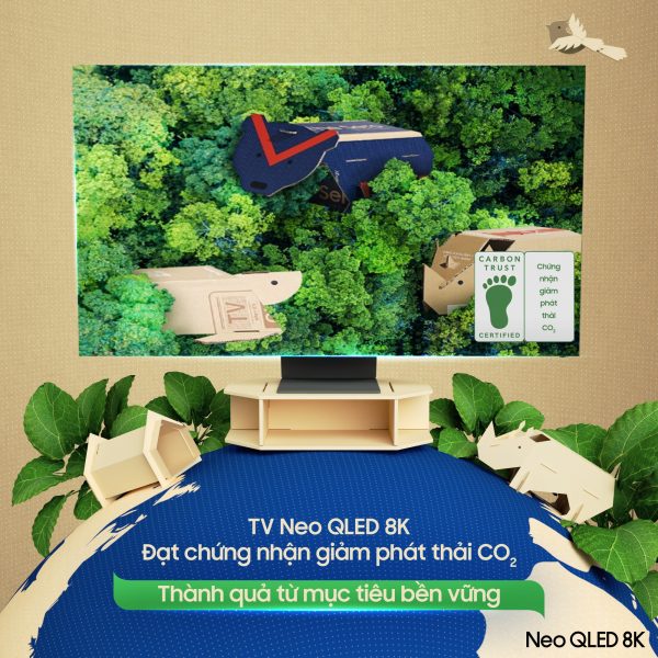 Samsung công bố TV Neo QLED 2023 đạt chứng nhận giảm phát thải CO2 từ Carbon Trust