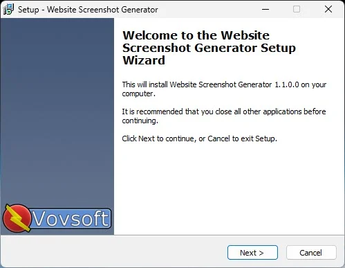 Vovsoft Website Screenshot Generator 1