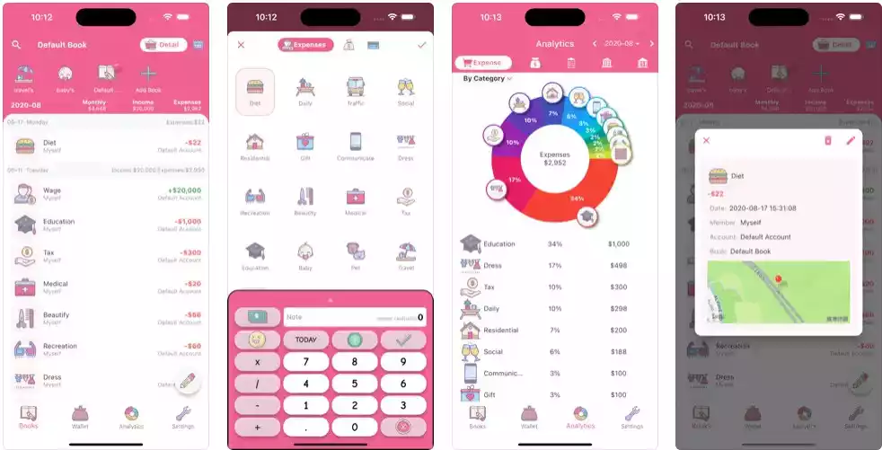 Money+ Cute Expense Tracker: Ứng dụng kế toán đơn giản và an toàn